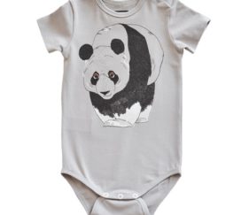 Hebe Baby Body kurzarm Panda Jungen Mädchen
